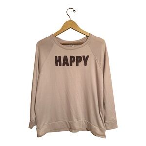 Secret Treasures “Happy” Purple Pullover Sleep Top Women’s Size Large